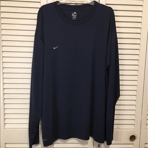 Nike FIT Blue Long Sleeve 3XL FITDRY Shirt